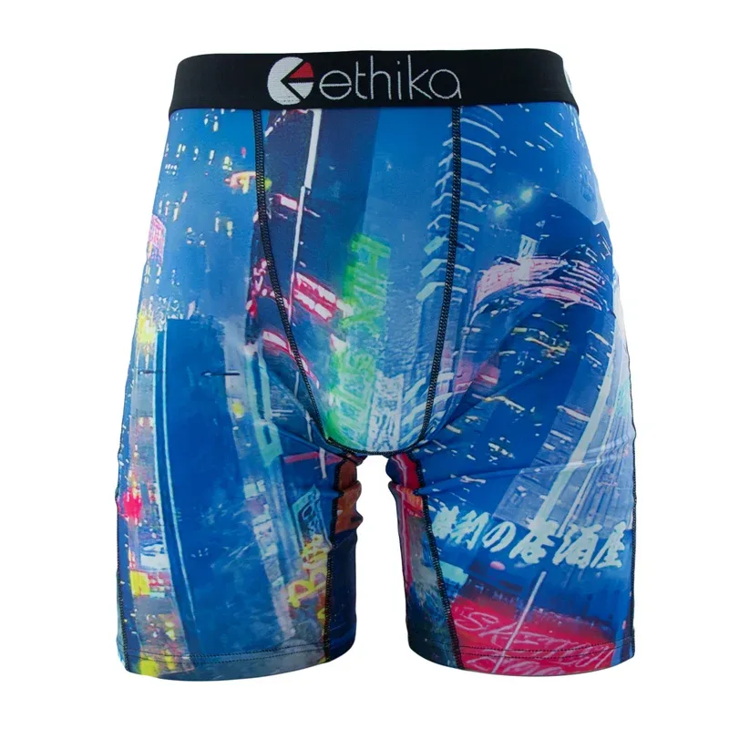Men Underwear Boxers 1Pcs Sexy Breathable Mesh Crotch Man Swimming Underpants Plus Size Mens Panties Men's Boxers Briefs