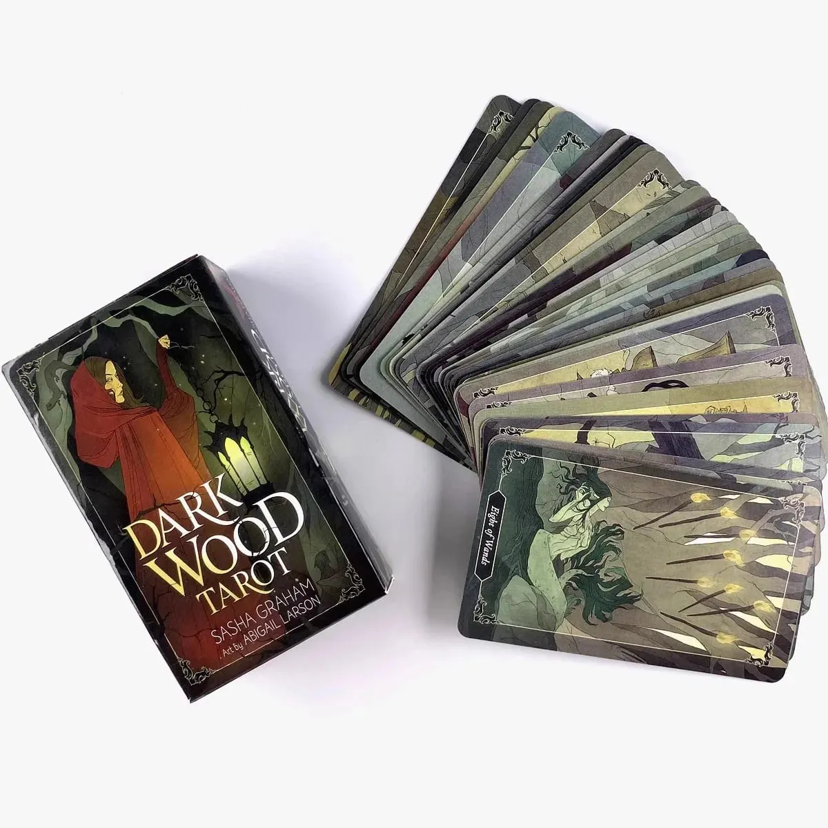 Dark Wood Tarot Cards A 78 Oracle Deck English Visions Divination Edition Borad Παίζοντας παιχνίδια