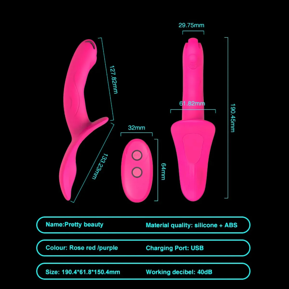 7 Speeds Wearable Double Vibrators For Women Lesbian Couples USB Rechargeable Strapless Strap on Dildo Female Adults Sex Toys — image 2