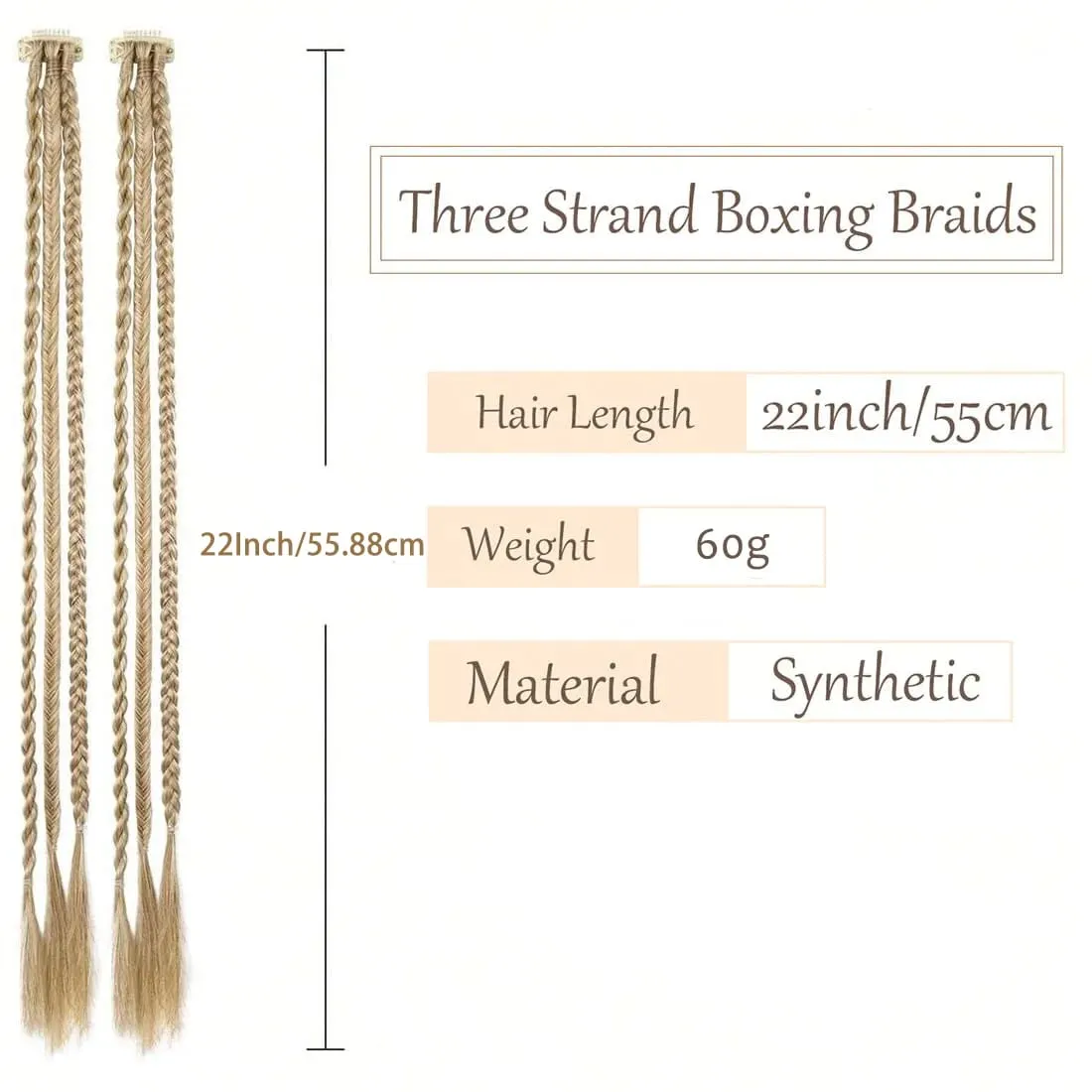 Πλεξούδες Hairpiece Clip στο μπροστινό πλάι Braid Bang Extensions για Γυναικείες Συνθετικά Πλεκτά Μαλλιά Αλογοουρά για καθημερινή χρήση
