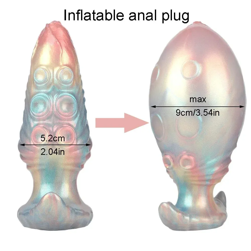 Dog Knot anal Dildos inflatable Buttplug max 11cm huge anal dilation plug sex toys for women men BDSM G-Spot Prostate Massage — image 4