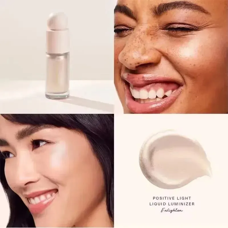 Rare Beauty Positive Light Lqiuid Luminizer Long Lasting Oil Control Αδιάβροχο μακιγιάζ Μαλακό τσίμπημα ματ ρουζ με ζωντάνια καλλυντικά — image 8