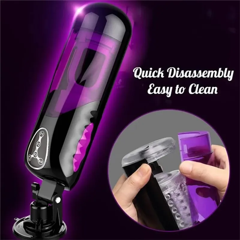 Male Masturbator Electric Piston Heating Automatic Vibrator 10 Kind Rotation Telescopic Smart Voice Masturbators Sex Toy for Men — image 3
