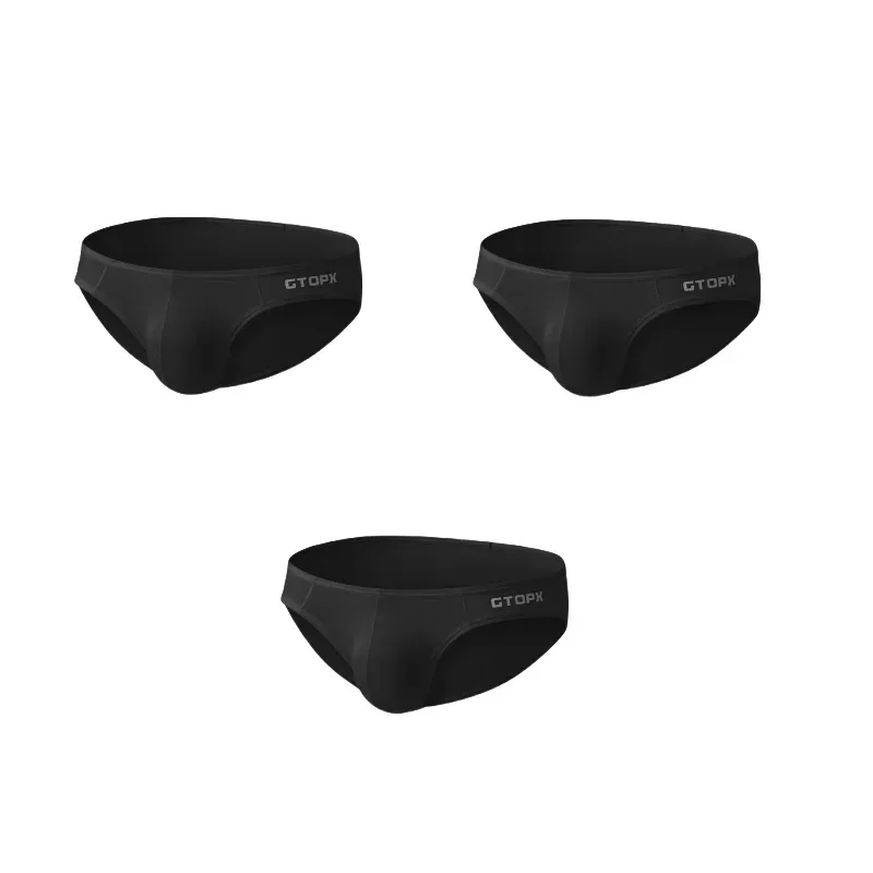 3Pack Mens Underpants Low Waist Briefs U Convex Bag Moisture-wicking Comfortable Sexy Mens Bikini 3256812265867383 — image 10