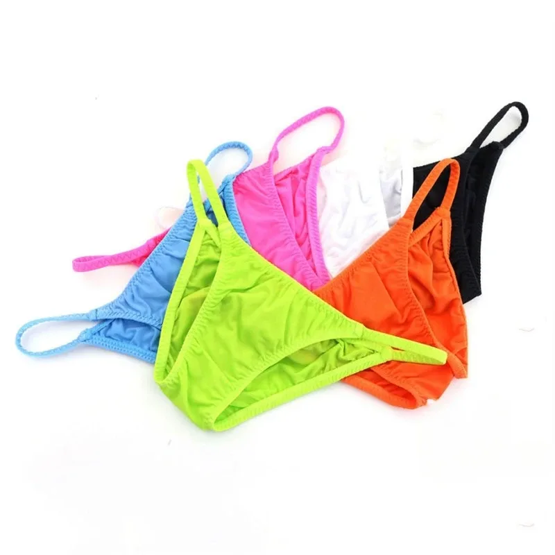 Sexy Men Large Triangle Briefs High Stretch Breathable Skin Friendly Male Underpants