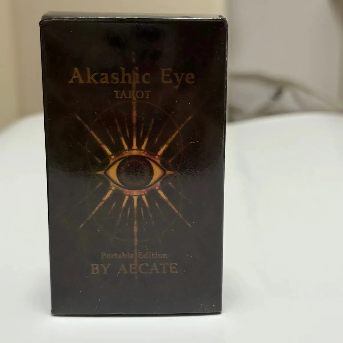 Akashic Eye Tarot kártyák English Portable Edition Könnyen olvasható útmutató Nagyszerű kezdőknek Jóslás meditáció és parti játékok