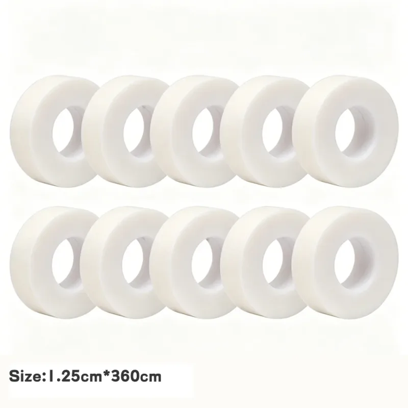 5/10Rolls Silicone Gel Tape for Lash Extensions Non-Woven Breathable Sensitive‑Skin Under‑Eye Patch Lash Tape Makeup Tool Supply