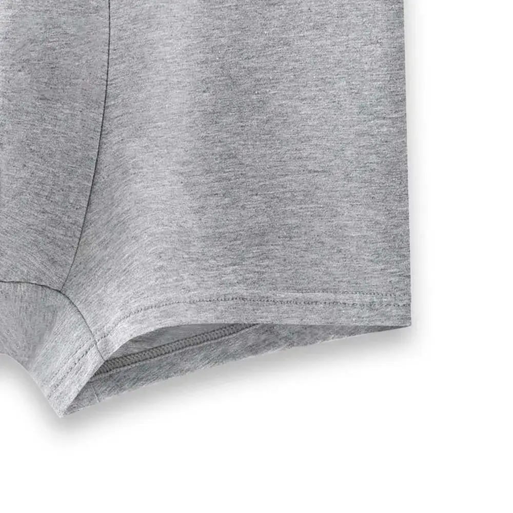 4/8Pcs Men's Panties Cotton Breathable Men's Clothing Letter Waistband Man Underwear Solid Color Plus Size Boxers Man — image 5