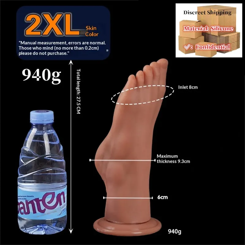 Huge Feet Style Anal Plug Big Silicone Ass ButtPlug Deep Masturbator Dildo Dilator Stimulator Anal Dildo Adult Sex Toy For Women
