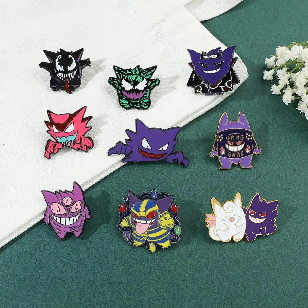 Gengar Rajzfilm brossok Anime Zománcos hajtókátűk hátizsákhoz Kiegészítők Rajongók Gyűjtemény Bross Ajándékok