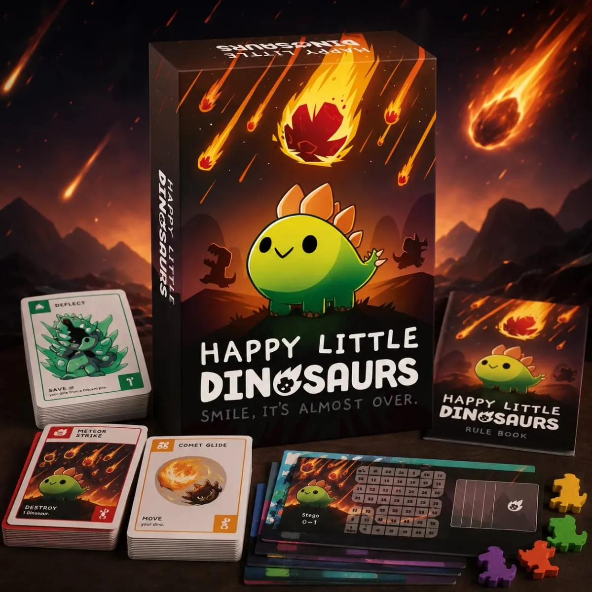 Happy Little Dinosaurs Χαριτωμένο επιτραπέζιο παιχνίδι στρατηγικής επιβίωσης Διασκεδαστικό παιχνίδι περιπέτειας Οικογενειακό πάρτι Παιδιά Ενήλικες Δώρο Αγγλική Έκδοση — image 2