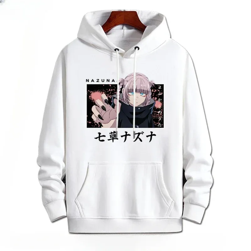 Y2K Anime CALL OF THE NIGHT Nazuna Nanakusa Rolig Hoodie Hip Hop Grafiska Sweatshirts Poleron Hombre Streetwear Harajuku Tracksui