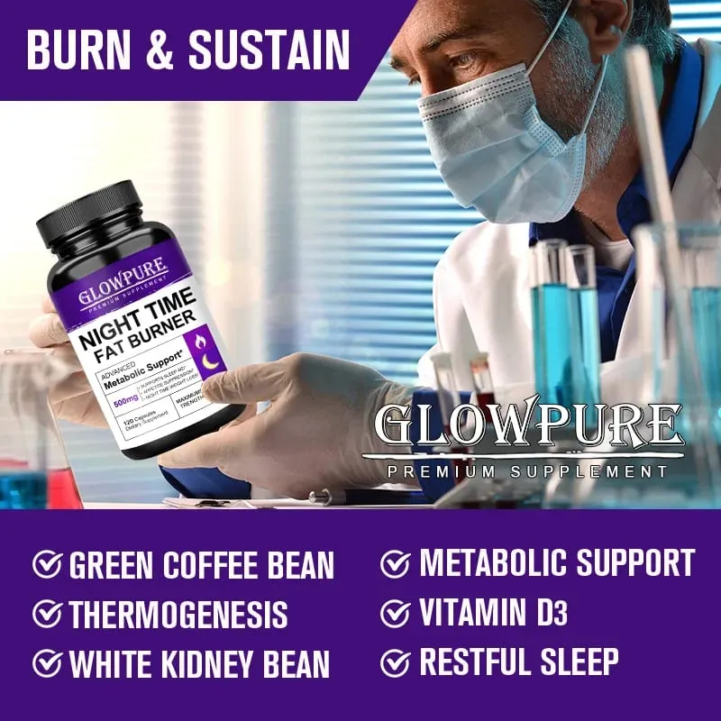 Boost Metabolism & Suppress Appetite with Night Time Fat Burner - Healthy Weight Management Capsules for Weight Loss — image 6