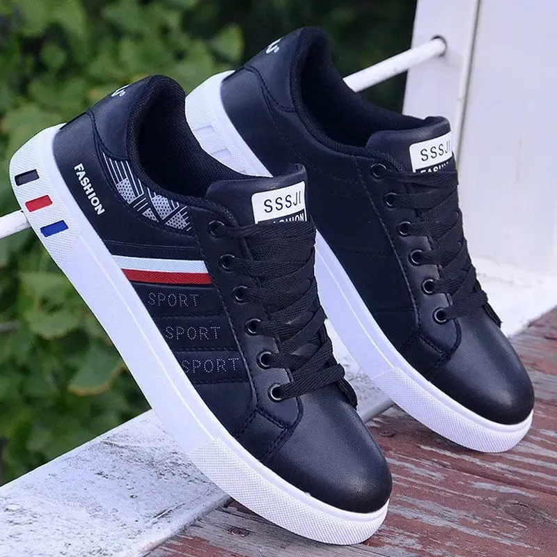 Λευκά Βουλκανιζέ Sneakers Ανδρικά Flat Άνετα Παπούτσια Lace up Zapatillas Hombre Φθινοπωρινή Ανοιξιάτικη Μόδα Αθλητικά Παπούτσια Μεγάλο Μέγεθος 48 — image 9