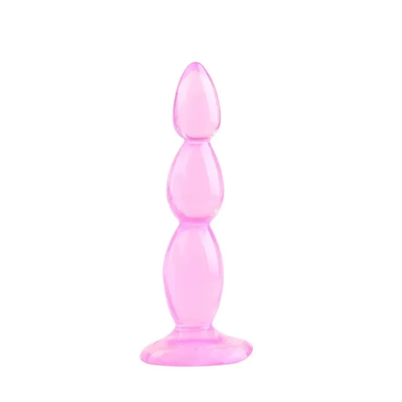 1 PC Butt Plug דילדו בטן ערמונית עיסוי לשני המינים סקסי פקק TPE אנאלי תקעים חרוזים צעצוע מין למבוגרים לגברים נשים משחקים למבוגרים