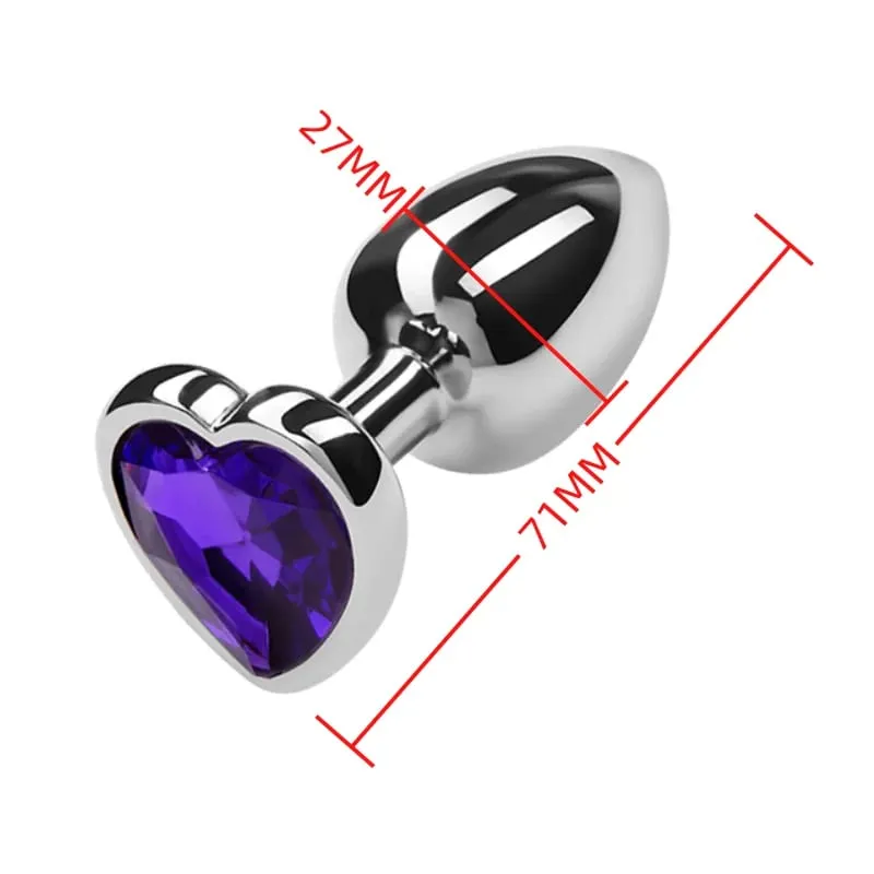 Small Size Metal Anal Beads Butt Plug Mini Rainbow Rose gold Butt Plug Crystal Jewelry Trainer Anal Dildo Masturbation Sex Toy — image 15