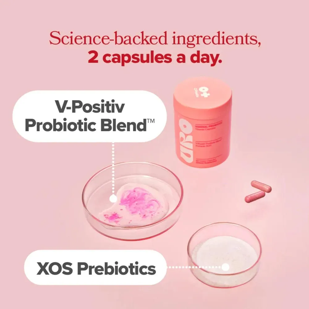 Women's Vaginal Probiotic Vitamin Capsules Support Urinary Tract and Vaginal Health Lactobaccilus & V-Positiv Probiotic Blend