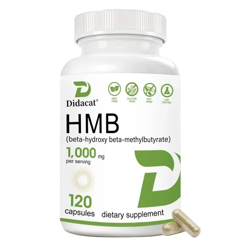 Συμπλήρωμα Super Strength HMB 1000mg ανά μερίδα με βιταμίνη D3 για βοήθεια στη μυϊκή ανάπτυξη της άπαχης μυϊκής μάζας και της προπόνησης ανάκτηση