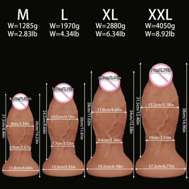 Super Large Anal Dildos Thick Realistic Penis Silicone Big Dick Butt Plug Masturbatior with Suction Cup Sex Toys for Women Men — image 1