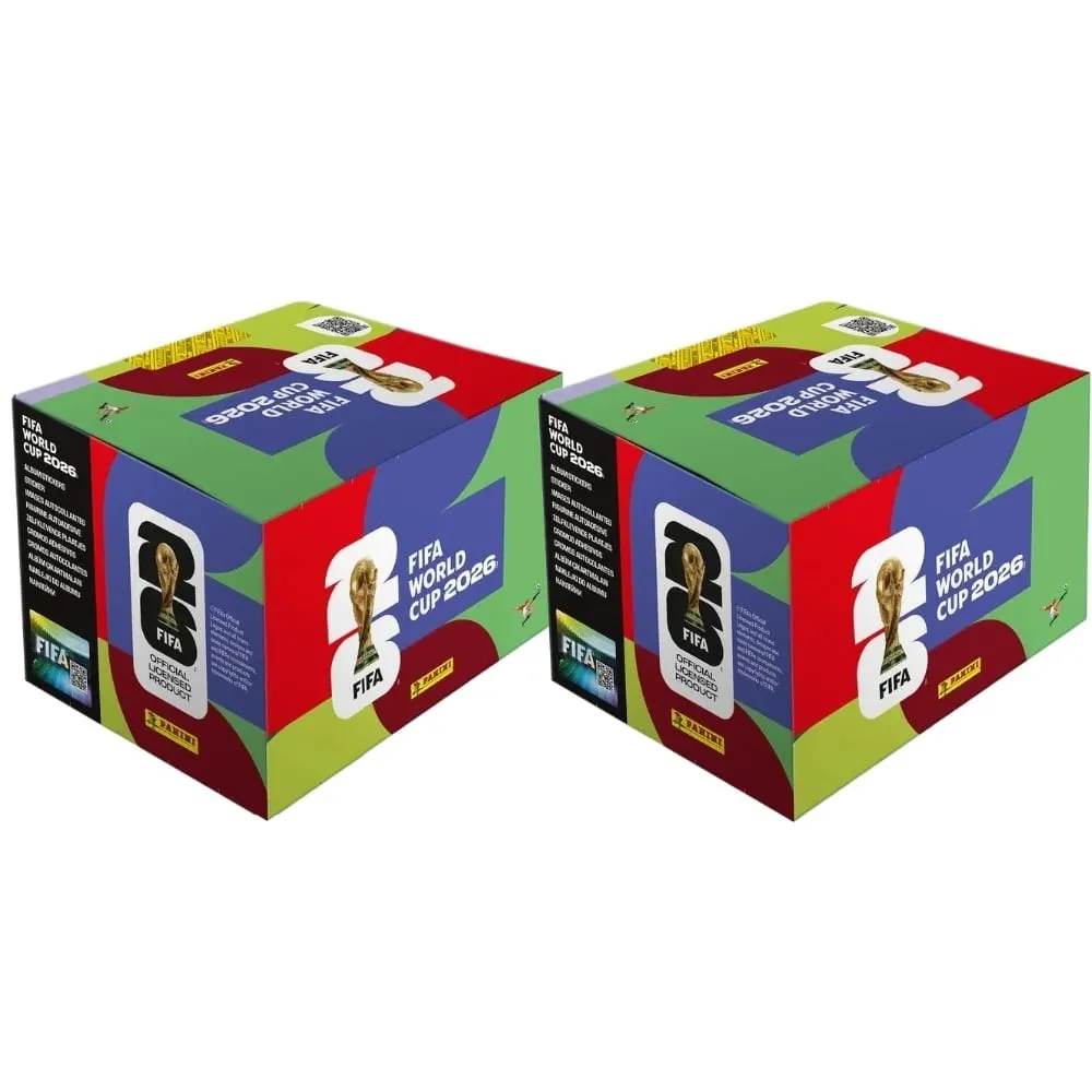 Σετ συλλεκτικών αυτοκόλλητων Panini Παγκόσμιο Κύπελλο FIFA 2026 με ασορτί άλμπουμ 50 πακέτα 7 αυτοκόλλητα το καθένα Σύνολο 350 για λάτρεις των σπορ