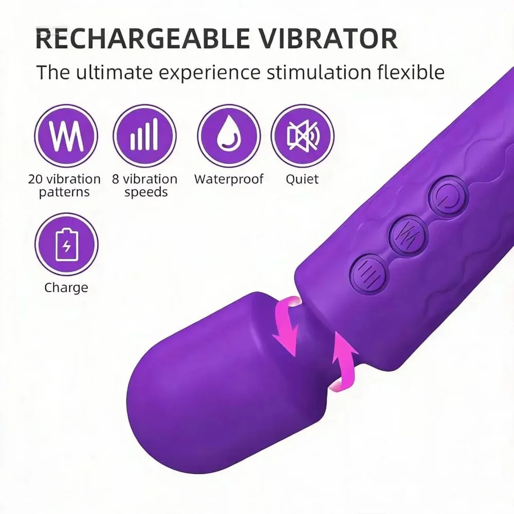 Powerful Vibrating AV Vibrator Magic Wand Clitoris Stimulator Sex Toys for Women G Spot Massager Adult Female Sex Erotic Product