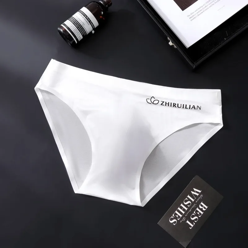 Men Ice Silk Briefs Ultra-thin Seamless Sexy Panties Male Quick Drying 3D Pouch Breathable Underwear Youth Underpants Slip Homme — image 20
