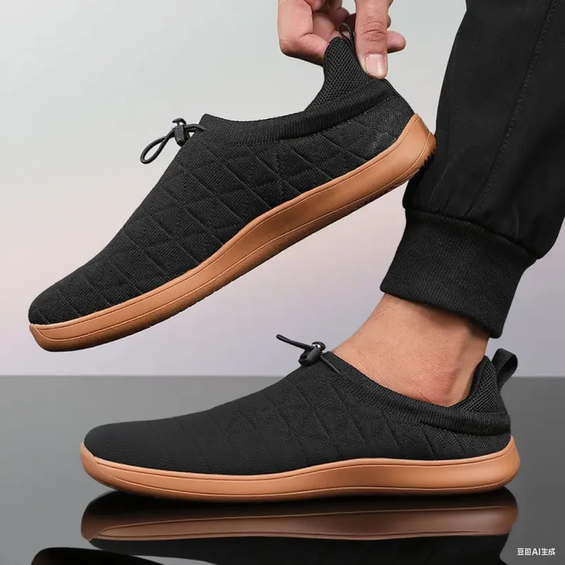 Ανδρικά υψηλής ποιότητας Unisex ξυπόλυτα πάνινα παπούτσια με φαρδιά μύτη, μινιμαλιστικά μηδενικά σταγόνα, αντιολισθητικά παπούτσια Lace Up Mesh casual sneaker παπούτσια 2026 — image 8
