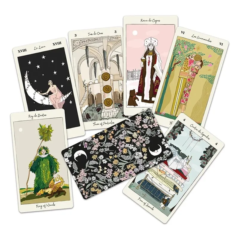 Tarot de Carlotydes Shadowland Tarot Mystery 78 Card Deck Tarot With Pdf Guidebook Beginners Divination Magic Alchemy Φάση Σελήνης
