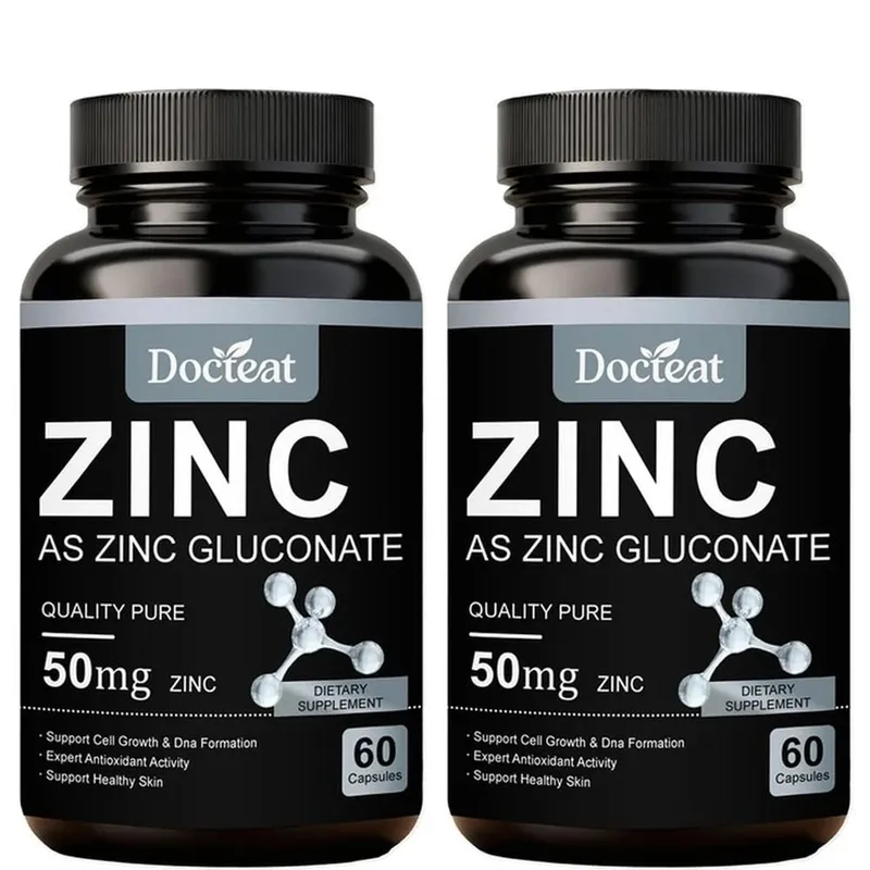 Cink-glükonát kapszula 60 darab 50 mg cink adagonként Immunrendszer támogatása Sejtegészségügyi Napi Cink Táplálkozás