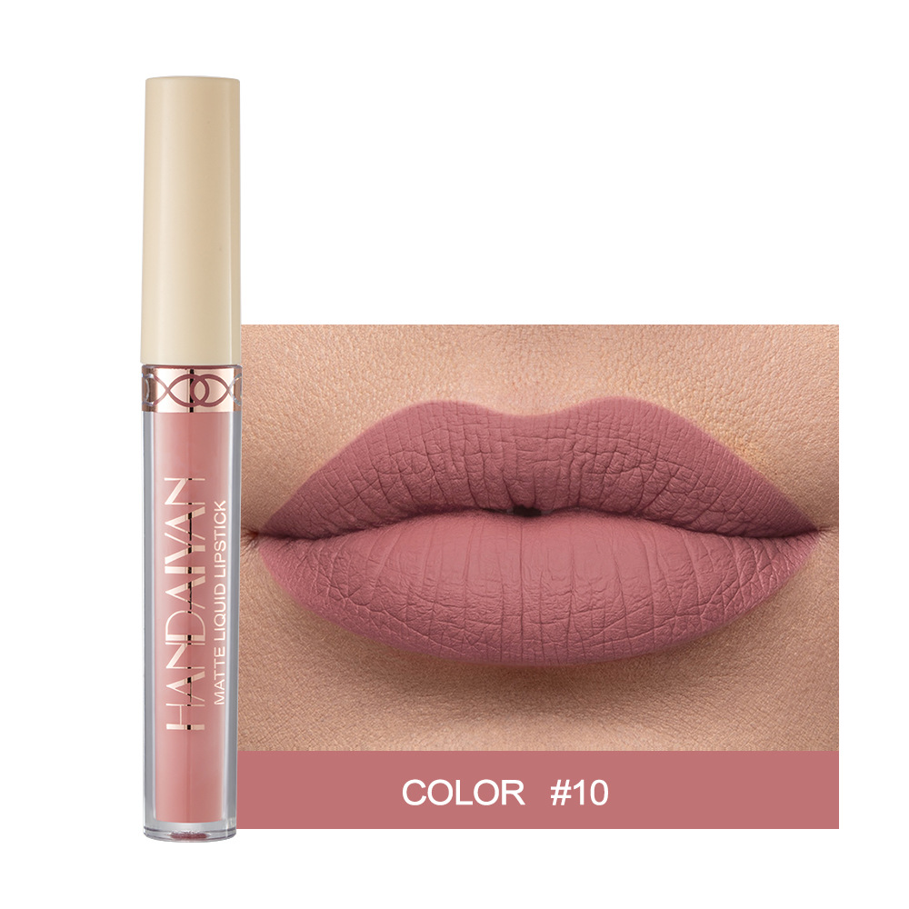 Αδιάβροχο Nude Matte Liquid Lipstick Αντικολλητικό Cup Lip Tint Μακιγιάζ Matte Red Lip Gloss Cosmetics Κραγιόν μακράς διαρκείας Make Up — image 8