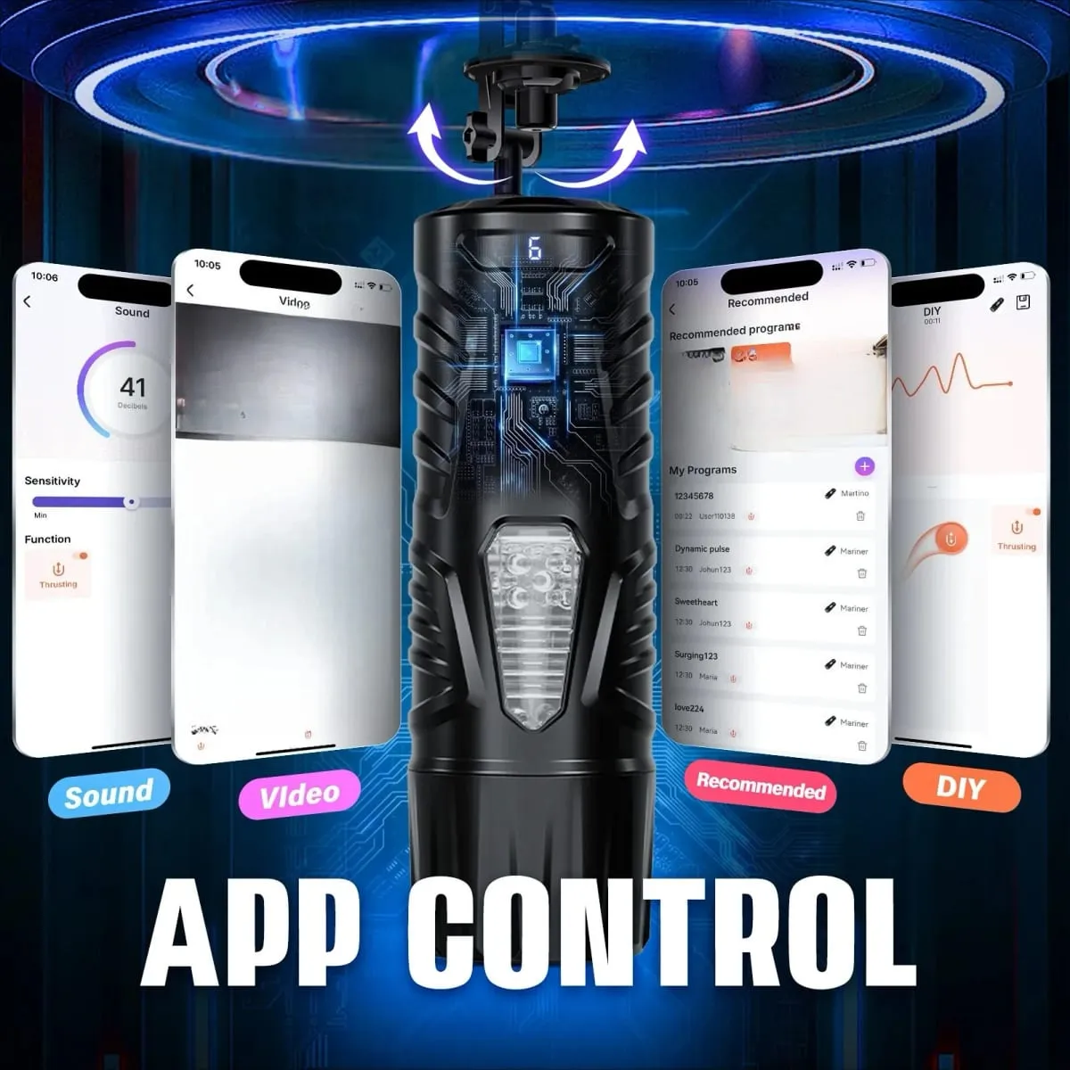 Y-Pao Automatic Mane Masturbator Cup Βάσεις χωρίς χέρια Βάση αναρρόφησης Vibrador παιχνίδια σεξ για ενήλικες για άνδρες Μηχανές ώθησης Stroker — image 5