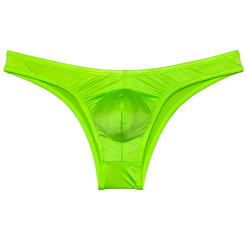 Silky Smooth Bikini Briefs Men's Enhance Pouch Micro Underwear Slip Sexy Beach Briefs Breathable Sissy Panties Pool — image 7