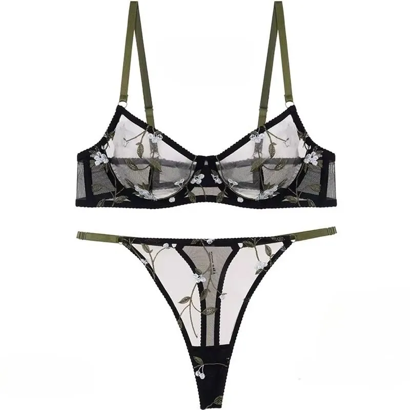 Europese stijl Kant Doorschijnend borduurwerk Beugelbeha Minimizer Grote buste Anti-verslapping Ondersteuning Comfort Zachte lingerie S-XL
