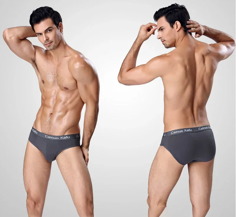 4Pcs/Lot Summer Men's Triangle Pants Plus Size Men's Underwear Sexy Boy Comfortable Solid Underpants Fungi-Proofing Men Panties — image 15