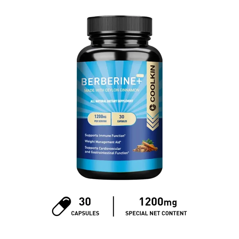Premium Berberine HCl 1200 Mg Plus Organic Ceylon Cinnamon - Immune System Support Weight Management Supplement — image 9