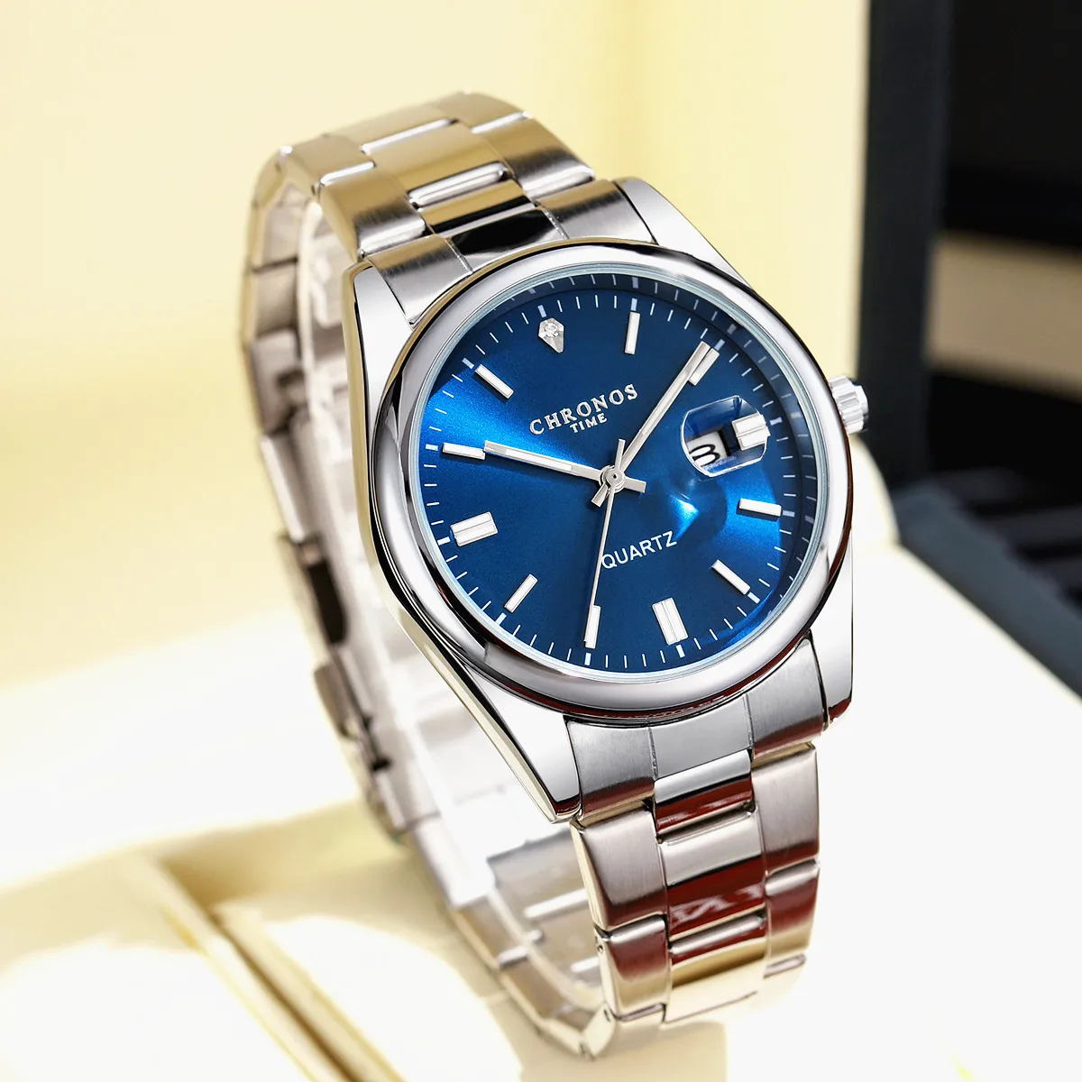 Top Brand Luxury Man Wristwatch Waterproof Luminous Date Men Watches Stainless Steel Quartz Men's Watch Male reloj — image 3
