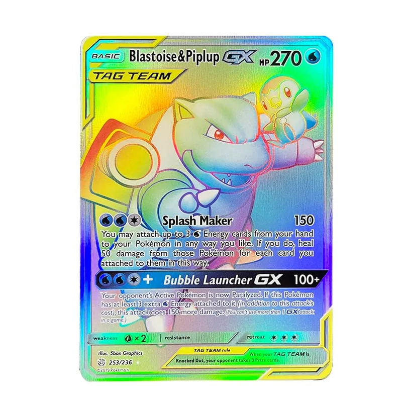 כרטיסי PKM הולוגרפי Charizard Ex GX Rainbow Blastoise VMAX Darkrai VSTAR תחביבים אוסף נדיר כרטיסי קרב צעצועים מתנות