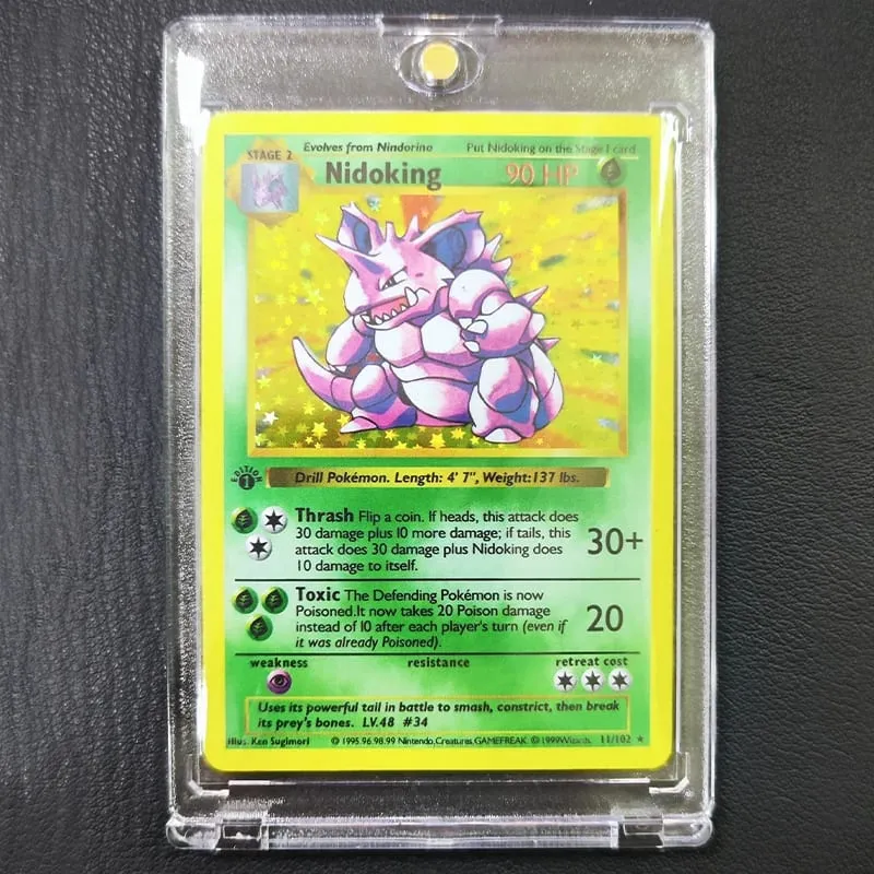 بطاقات تجميع DIY مع بطاقة Brick 1996 الإصدار الأول بطاقات فلاش لعبة Anime Shining Cards Gift