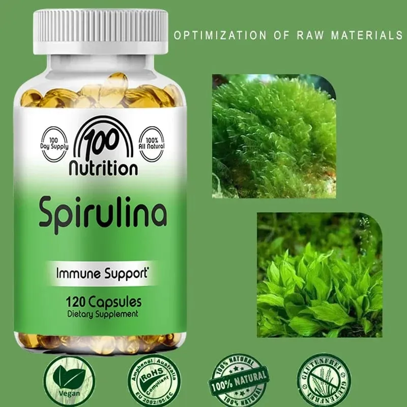 Organic Spirulina 2000 Mg Supplement - Helps Detoxification Immune System Cardiovascular Antioxidants B Vitamins — image 6