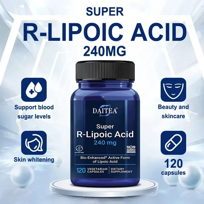 R-Lipoic Acid - תכונות נוגדות חמצון עוצמתיות מסייעות לשמור על אנרגיה בתאים ובריאות העור בריאות הלב וכלי הדם