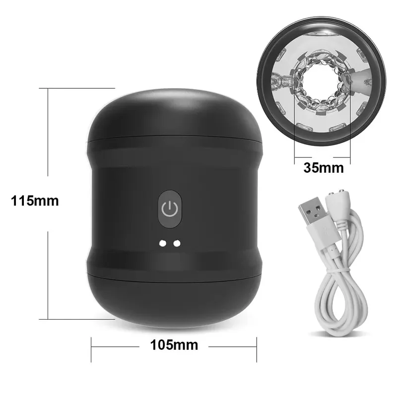 Automata férfi maszturbátor vibráló férfi nyitott végű, zsebes punci maszturbációs csésze puha szilikon felnőtt termékek férfi szexjáték — image 7