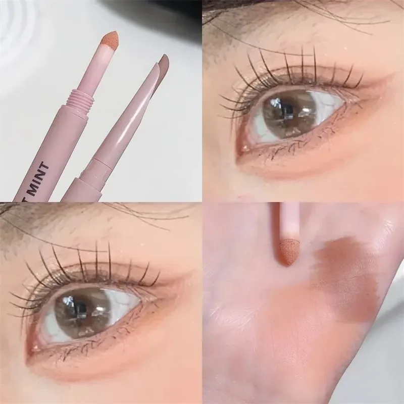 Dual End Glitter Matte Aegyosal Pen Brightening Highlight & Shadow Stick szemsmink fekvő selyemhernyó szemceruza gél ceruza 애교살 펜 — image 19
