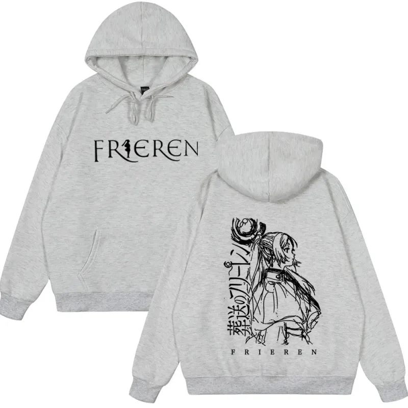 Anime Frieren: au-delà de la fin du voyage sweat à capuche pour hommes femmes vêtements mode polaire sweats hiver mode drôle Style vêtements