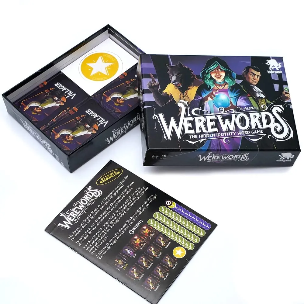 Επιτραπέζιο παιχνίδι Werewords Διασκέδαση για οικογένειες Ενδιαφέρον Κοινωνική Έκπτωση Εξαιρετικό για οικογένειες Παιχνίδι πάρτι για παιχνίδι λέξεων — image 5