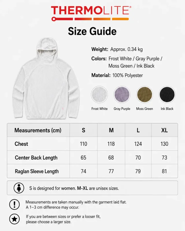 Thermolite® Sudadera con capucha térmica para todas las estaciones Sudadera con capucha ligera de secado rápido unisex Ropa deportiva de capa media de invierno transpirable