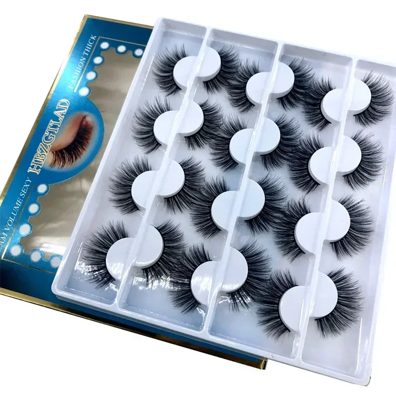 12 זוגות של Multipack 3D מינק ריסים מלאכותיים בעבודת יד, כלי איפור עיניים טבעי רך ונימוח — image 13