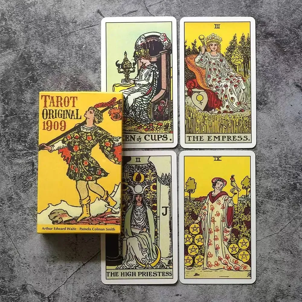 The Rider Waite Smith 1909 קלפי טארוט Oracle Deck למתחילים אנגלית ספרדית קלאסית מהדורת עתידות שחק משחק