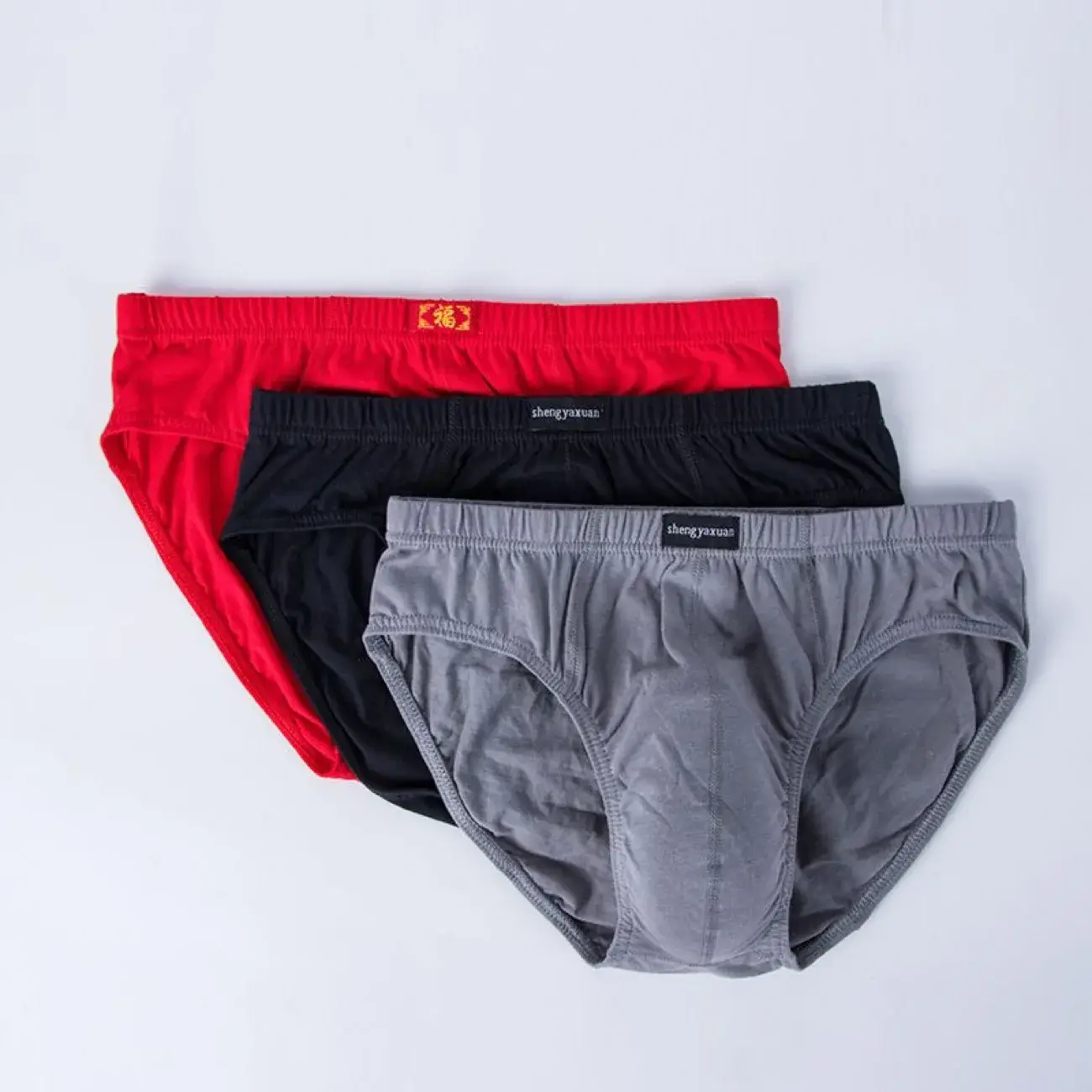 5Pcs/Lot Cotton Underpants for Men Briefs Male Underwear Knickers Panties Pant Shorts Sexy Undies in Sizes XL to 6XL — image 3