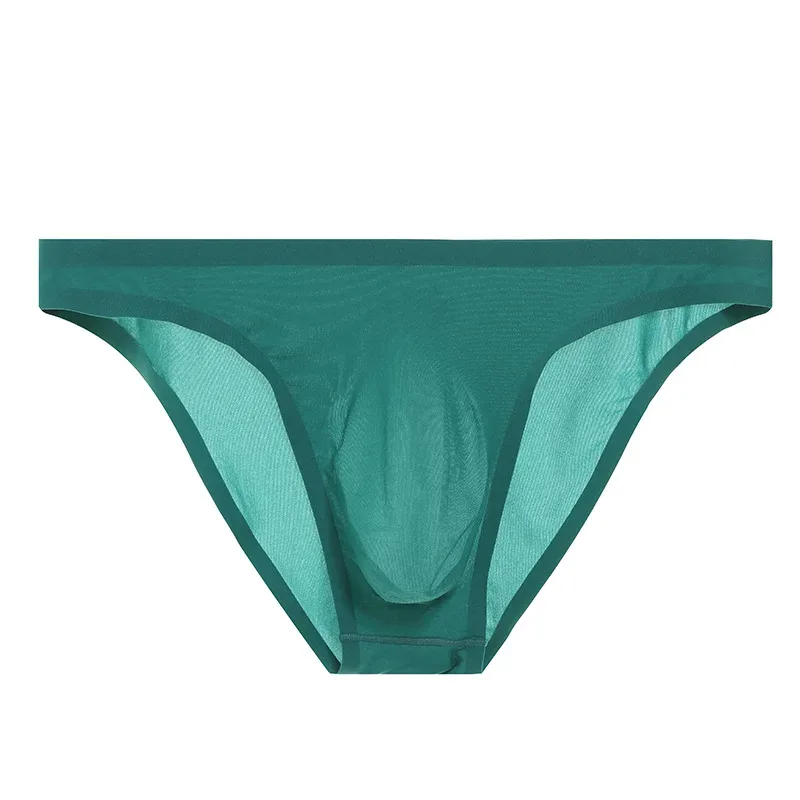 Mens Ice Silk Seamless Ultra-Thin Underwear Transparent Quick Dry Sexy Pouch Briefs Male Seamless Breathable Panties Underpants — image 25