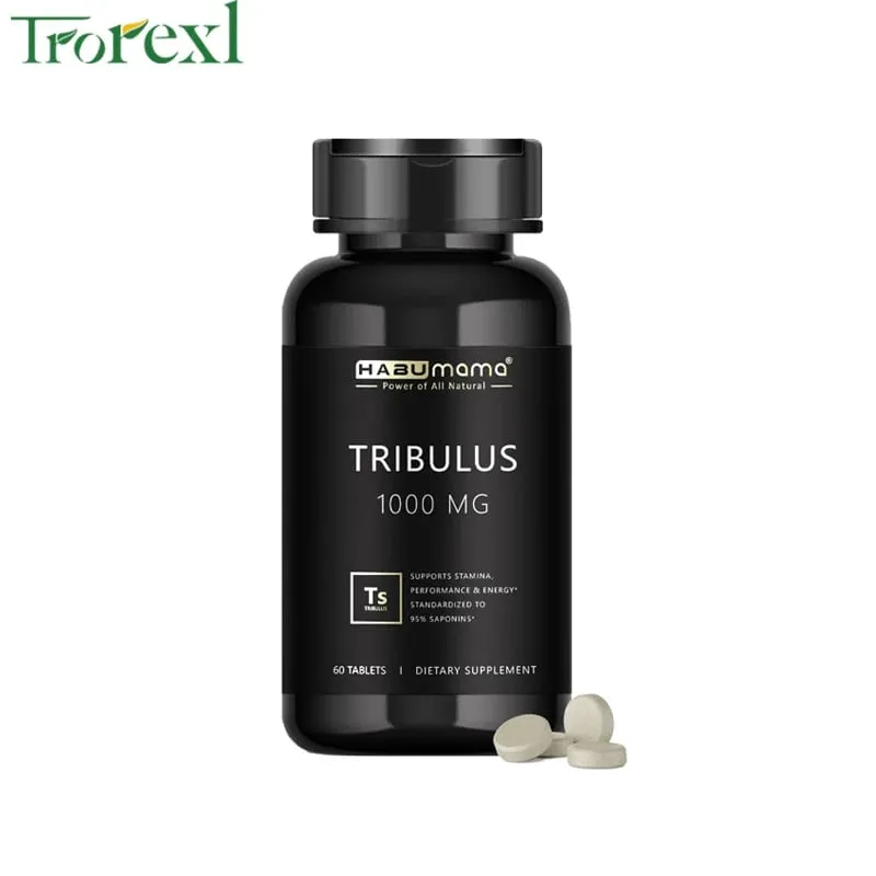 Ανδρικό συμπλήρωμα ενίσχυσης Tribulus Terrestris Pills High Purity που ενισχύει την ενεργειακή αντοχή και ταχεία δράση 60 ταμπλέτες